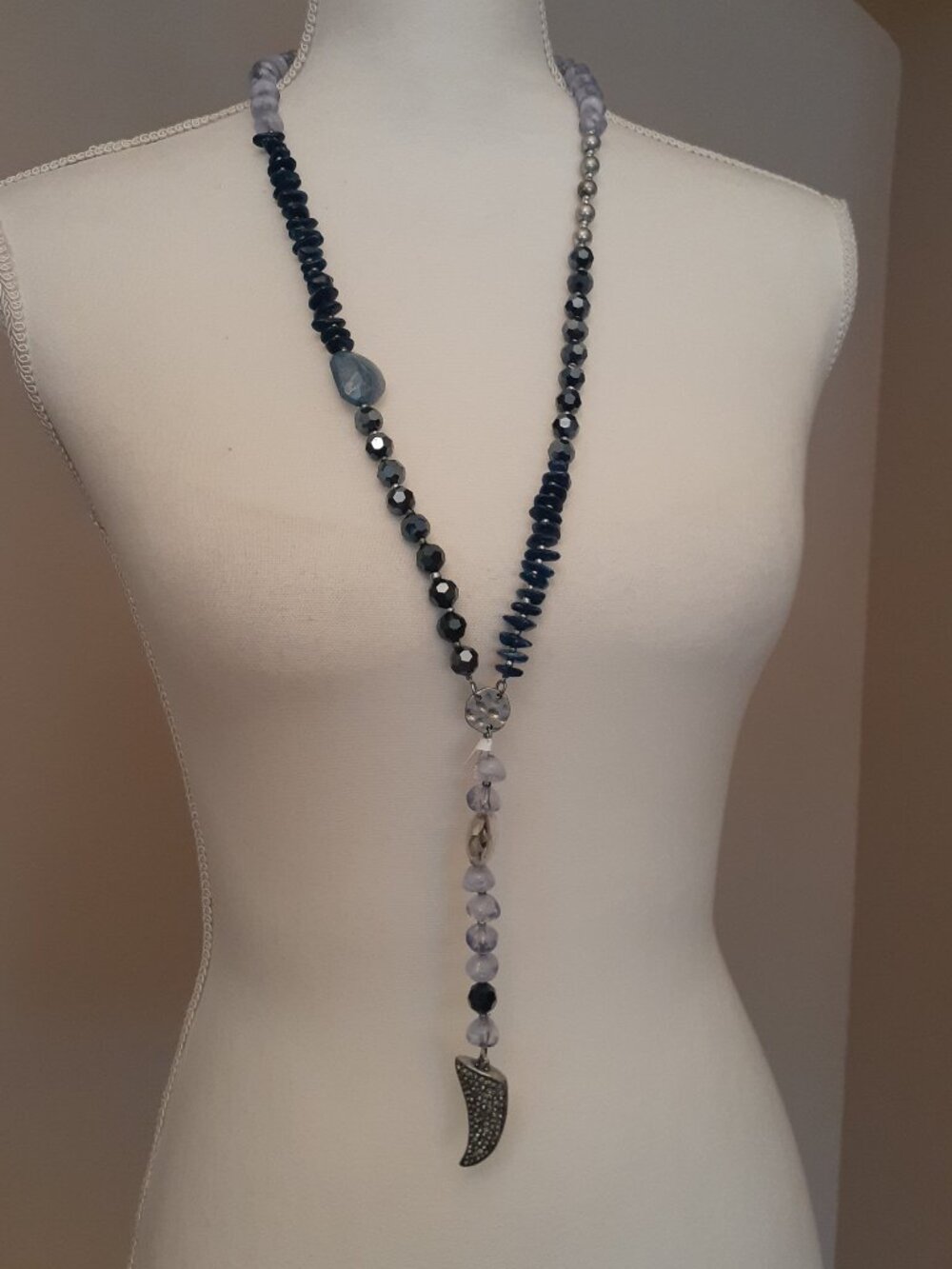 Chico's Long Beaded Necklace